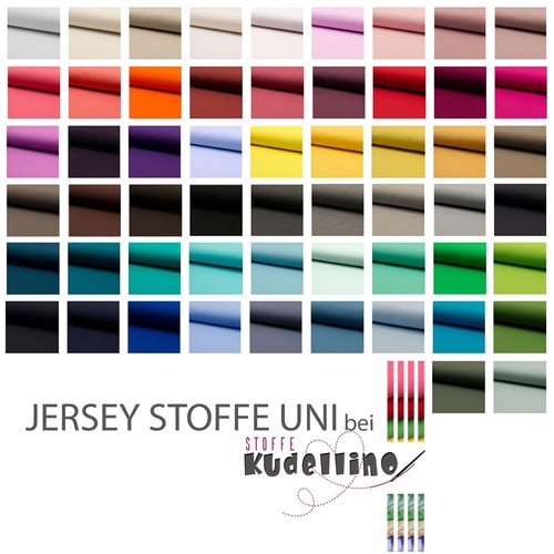 Premium jersey stoff uni - stoff,