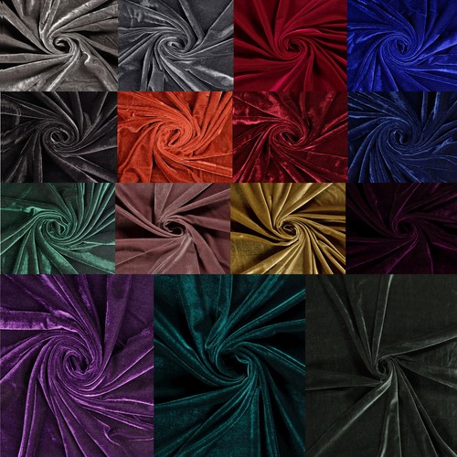 Stretch samt stoff velour - samt,