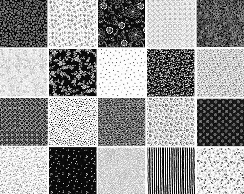 Patchworkstoffe black white - patchworkstoffe,